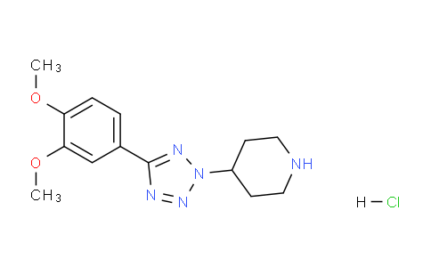 CAS No. 1052518-26-9, 4-(5-(3,4-Dimethoxyphenyl)-2H-tetrazol-2-yl)piperidine hydrochloride