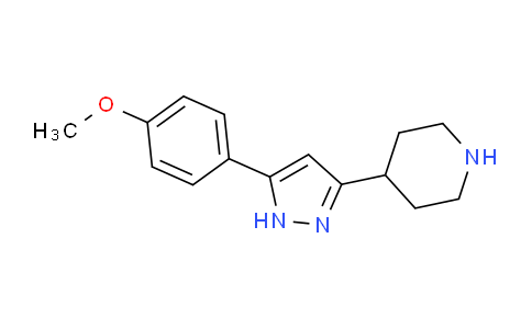 CAS No. 103660-47-5, 4-(5-(4-Methoxyphenyl)-1H-pyrazol-3-yl)piperidine
