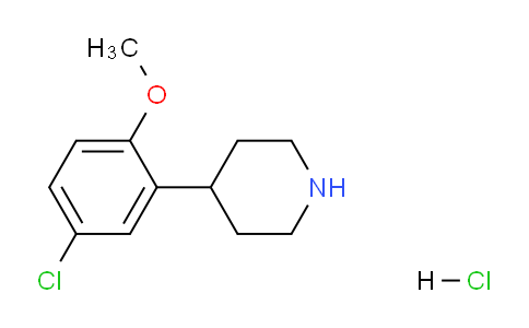 CAS No. 888965-91-1, 4-(5-Chloro-2-methoxyphenyl)piperidine hydrochloride