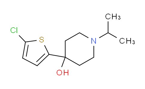 CAS No. 1443310-77-7, 4-(5-Chlorothiophen-2-yl)-1-isopropylpiperidin-4-ol