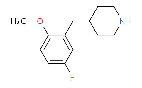 CAS No. 955314-86-0, 4-(5-Fluoro-2-methoxybenzyl)piperidine