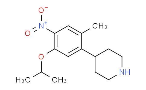 CAS No. 1956377-41-5, 4-(5-Isopropoxy-2-methyl-4-nitrophenyl)piperidine
