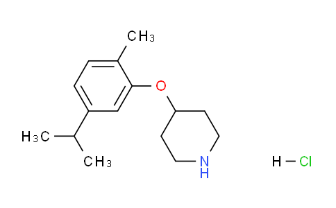 CAS No. 1219972-48-1, 4-(5-Isopropyl-2-methylphenoxy)piperidine hydrochloride