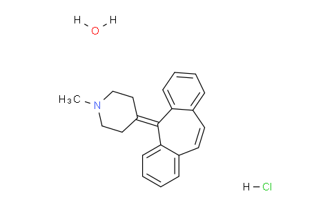 CAS No. 6032-06-0, 4-(5H-Dibenzo[a,d][7]annulen-5-ylidene)-1-methylpiperidine hydrochloride hydrate