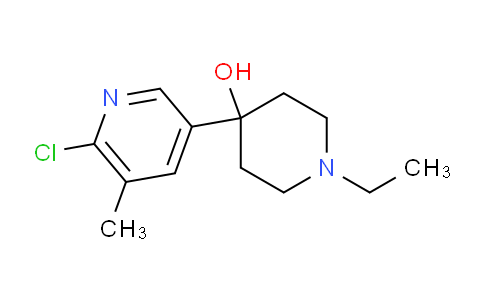 CAS No. 1820706-19-1, 4-(6-Chloro-5-methylpyridin-3-yl)-1-ethylpiperidin-4-ol