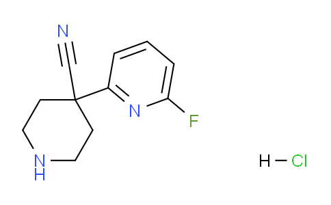 CAS No. 1185145-94-1, 4-(6-Fluoropyridin-2-yl)piperidine-4-carbonitrile hydrochloride