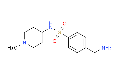 CAS No. 1096892-09-9, 4-(Aminomethyl)-N-(1-methylpiperidin-4-yl)benzenesulfonamide