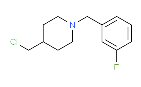 CAS No. 1341899-73-7, 4-(Chloromethyl)-1-(3-fluorobenzyl)piperidine