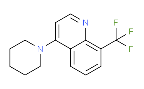 CAS No. 1020252-84-9, 4-(Piperidin-1-yl)-8-(trifluoromethyl)quinoline