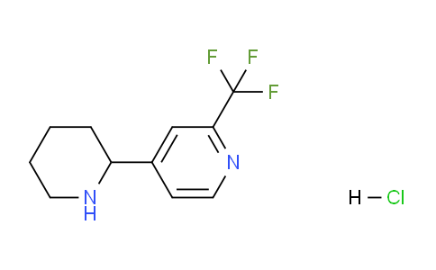 CAS No. 1823499-18-8, 4-(Piperidin-2-yl)-2-(trifluoromethyl)pyridine hydrochloride