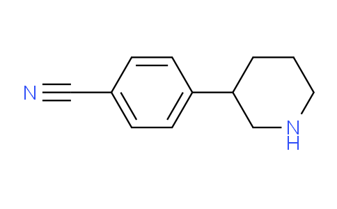 CAS No. 1044765-35-6, 4-(Piperidin-3-yl)benzonitrile