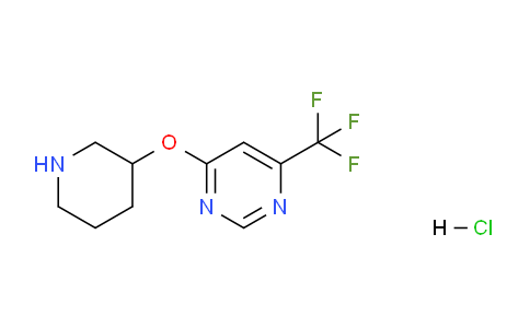 CAS No. 1779128-43-6, 4-(Piperidin-3-yloxy)-6-(trifluoromethyl)pyrimidine hydrochloride