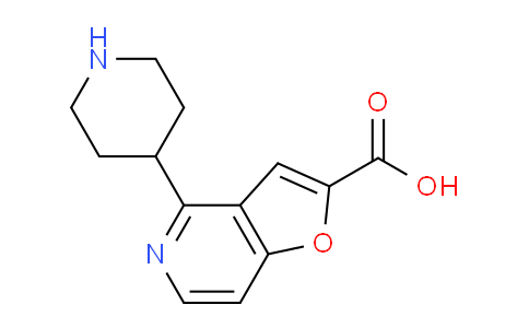 CAS No. 1779130-90-3, 4-(Piperidin-4-yl)furo[3,2-c]pyridine-2-carboxylic acid