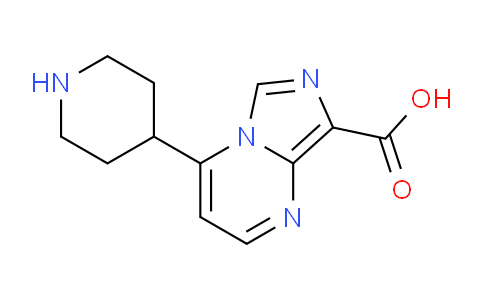 CAS No. 1263178-37-5, 4-(Piperidin-4-yl)imidazo[1,5-a]pyrimidine-8-carboxylic acid