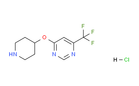 CAS No. 1389313-34-1, 4-(Piperidin-4-yloxy)-6-(trifluoromethyl)pyrimidine hydrochloride
