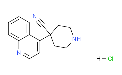 CAS No. 1189945-35-4, 4-(Quinolin-4-yl)piperidine-4-carbonitrile hydrochloride