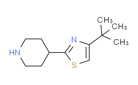 CAS No. 107507-50-6, 4-(tert-Butyl)-2-(piperidin-4-yl)thiazole