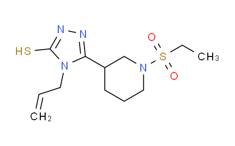 CAS No. 932875-78-0, 4-Allyl-5-(1-(ethylsulfonyl)piperidin-3-yl)-4H-1,2,4-triazole-3-thiol