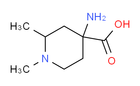 CAS No. 1259055-68-9, 4-Amino-1,2-dimethylpiperidine-4-carboxylic acid