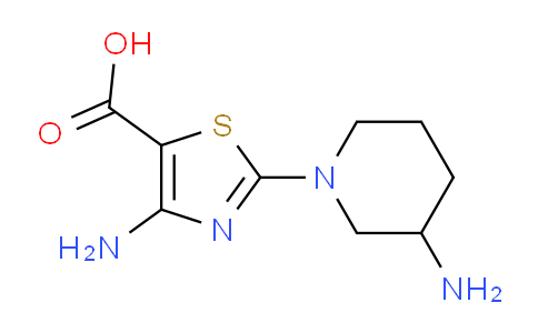 CAS No. 1355236-37-1, 4-Amino-2-(3-aminopiperidin-1-yl)thiazole-5-carboxylic acid