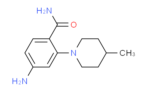 CAS No. 878620-99-6, 4-Amino-2-(4-methylpiperidin-1-yl)benzamide