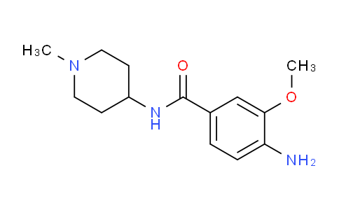 CAS No. 876126-60-2, 4-Amino-3-methoxy-N-(1-methylpiperidin-4-yl)benzamide