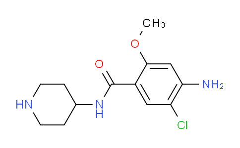 CAS No. 57645-49-5, 4-Amino-5-chloro-2-methoxy-N-(piperidin-4-yl)benzamide