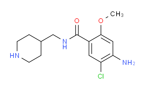 CAS No. 220032-26-8, 4-Amino-5-chloro-2-methoxy-N-(piperidin-4-ylmethyl)benzamide