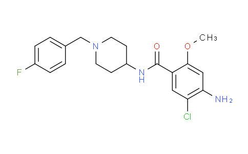 CAS No. 154540-49-5, 4-Amino-5-chloro-N-(1-(4-fluorobenzyl)piperidin-4-yl)-2-methoxybenzamide