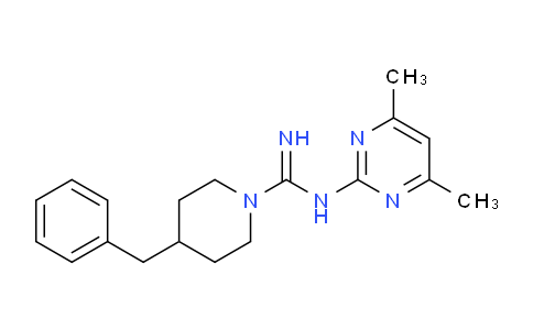 CAS No. 524057-32-7, 4-Benzyl-N-(4,6-dimethylpyrimidin-2-yl)piperidine-1-carboximidamide