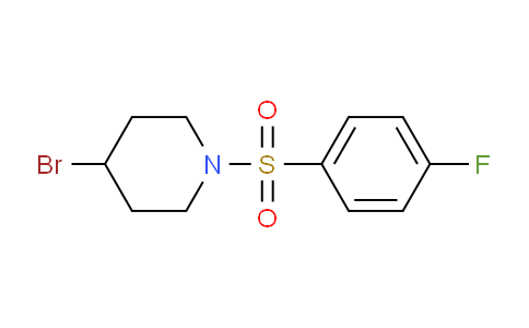 CAS No. 1082872-23-8, 4-Bromo-1-((4-fluorophenyl)sulfonyl)piperidine