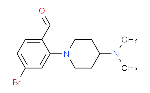 CAS No. 1157005-16-7, 4-Bromo-2-(4-(dimethylamino)piperidin-1-yl)benzaldehyde