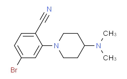 CAS No. 1260891-07-3, 4-Bromo-2-(4-(dimethylamino)piperidin-1-yl)benzonitrile