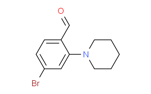 CAS No. 643094-36-4, 4-Bromo-2-(piperidin-1-yl)benzaldehyde