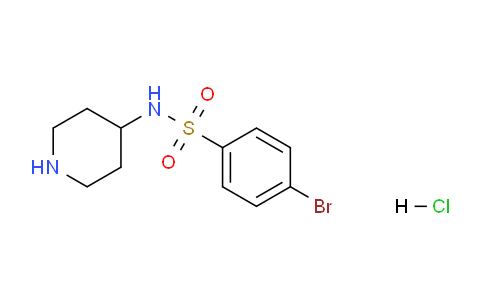 CAS No. 1233952-19-6, 4-Bromo-N-(piperidin-4-yl)benzenesulfonamide hydrochloride
