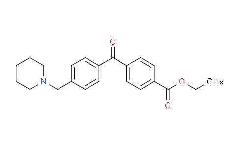CAS No. 898771-20-5, 4-Carboethoxy-4'-piperidinomethyl benzophenone