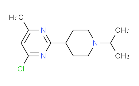 CAS No. 1316218-47-9, 4-Chloro-2-(1-isopropylpiperidin-4-yl)-6-methylpyrimidine