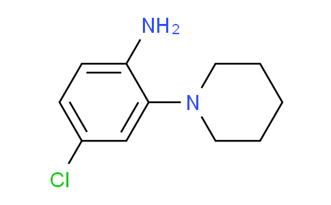 CAS No. 1211539-92-2, 4-Chloro-2-(piperidin-1-yl)aniline