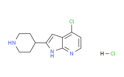 CAS No. 1956381-78-4, 4-Chloro-2-(piperidin-4-yl)-1H-pyrrolo[2,3-b]pyridine hydrochloride