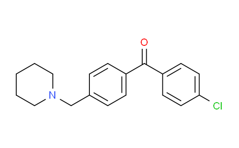 CAS No. 898771-37-4, 4-Chloro-4'-piperidinomethyl benzophenone