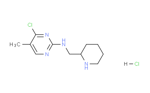 CAS No. 1289386-83-9, 4-Chloro-5-methyl-N-(piperidin-2-ylmethyl)pyrimidin-2-amine hydrochloride