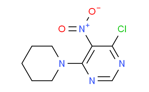CAS No. 25710-23-0, 4-Chloro-5-nitro-6-(piperidin-1-yl)pyrimidine