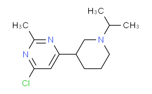 CAS No. 1316225-88-3, 4-Chloro-6-(1-isopropylpiperidin-3-yl)-2-methylpyrimidine