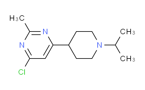 CAS No. 1316221-32-5, 4-Chloro-6-(1-isopropylpiperidin-4-yl)-2-methylpyrimidine
