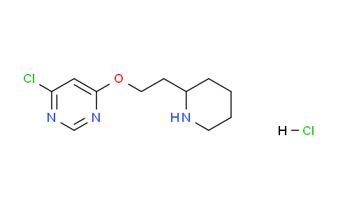 CAS No. 1219967-20-0, 4-Chloro-6-(2-(piperidin-2-yl)ethoxy)pyrimidine hydrochloride