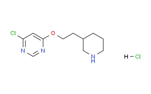 CAS No. 1219967-23-3, 4-Chloro-6-(2-(piperidin-3-yl)ethoxy)pyrimidine hydrochloride