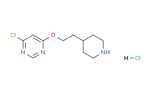 CAS No. 1219977-00-0, 4-Chloro-6-(2-(piperidin-4-yl)ethoxy)pyrimidine hydrochloride