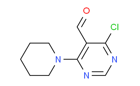 CAS No. 54503-93-4, 4-Chloro-6-(piperidin-1-yl)pyrimidine-5-carbaldehyde