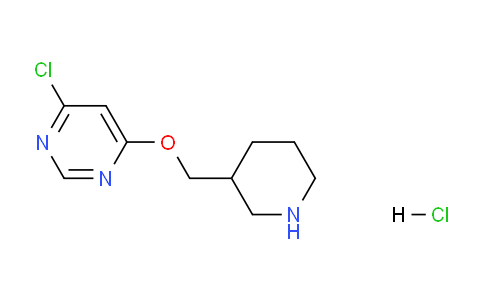 CAS No. 1185309-95-8, 4-Chloro-6-(piperidin-3-ylmethoxy)pyrimidine hydrochloride