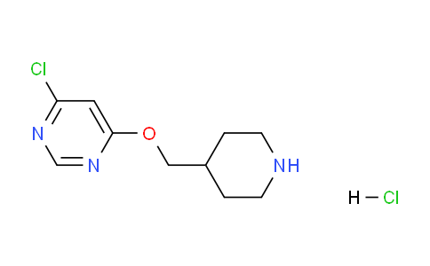 CAS No. 1220036-85-0, 4-Chloro-6-(piperidin-4-ylmethoxy)pyrimidine hydrochloride